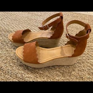 J. Crew platform wedges espadrilles